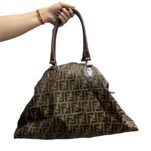 Fendi Brown Monogram Clutch